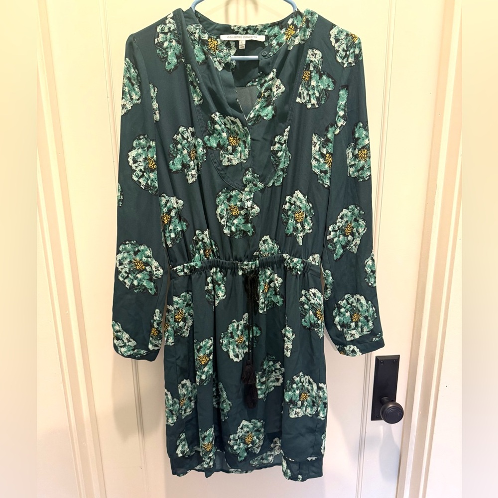 Floral Green Dress